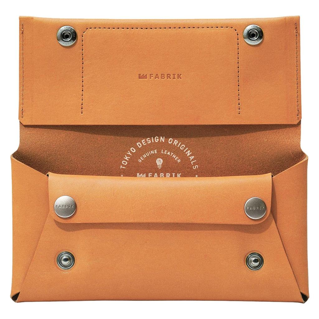 FABRIK Long Large Easy Genuine and Black Wallet, Wallet, Capacity, Access, Compact, Thin, Leather, Men's Women's, Stylish, Gift, Fabric,