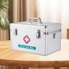 Family First Aid Box Portable Storage Case for Car Travel Outdoor Activities 25x15.8x15.6cm