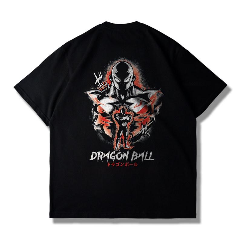 Dragon Ball Saiyan Tshirt Summer Loose Mens and Womens Short Sleeved Tshirt Wukong Beijita Tranx Trendy Top