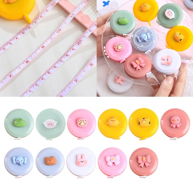 Children Retractable Cartoon Tape Measure 60-Inch 1.5Meter Mini Soft Cute Tape Measure for Tailor Sewing Craft Cloth