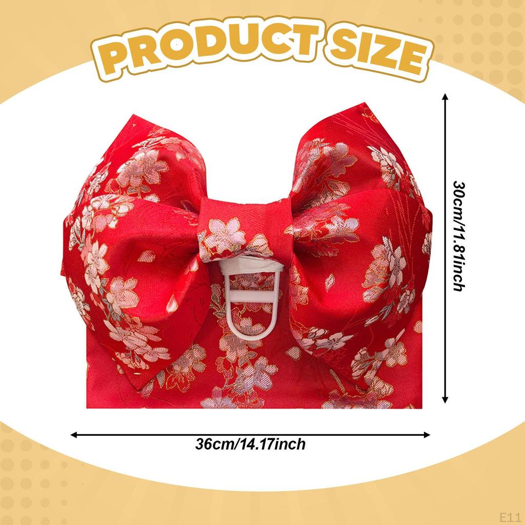 Japanese Kimono Bow Belt Pre Tied for Lady Costume Accessories Dress Cosplay