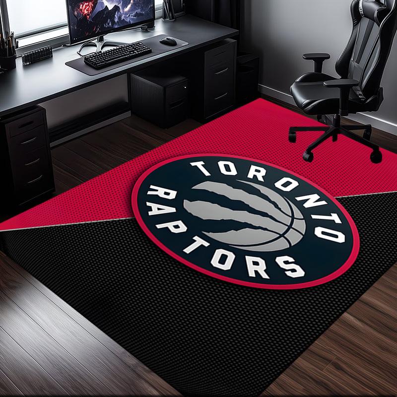 Raptors basketball Logo Rug Office Carpet Non-Slip Mat, Chair Rug Floor Covering for Gaming, Bedroom, Living Room , Home Decor Christmas Gift
