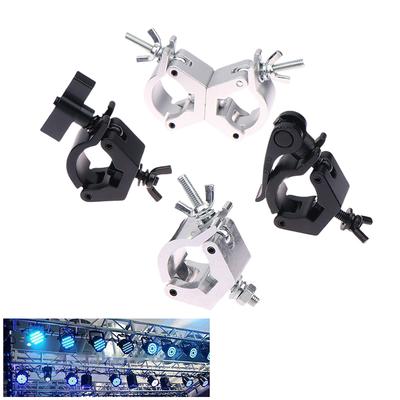 1 Piece Aluminium Truss Clamps 28-32mm Tube O Hook Stage Lighting Mount Bracket Fast Lock Lighting Clamp
