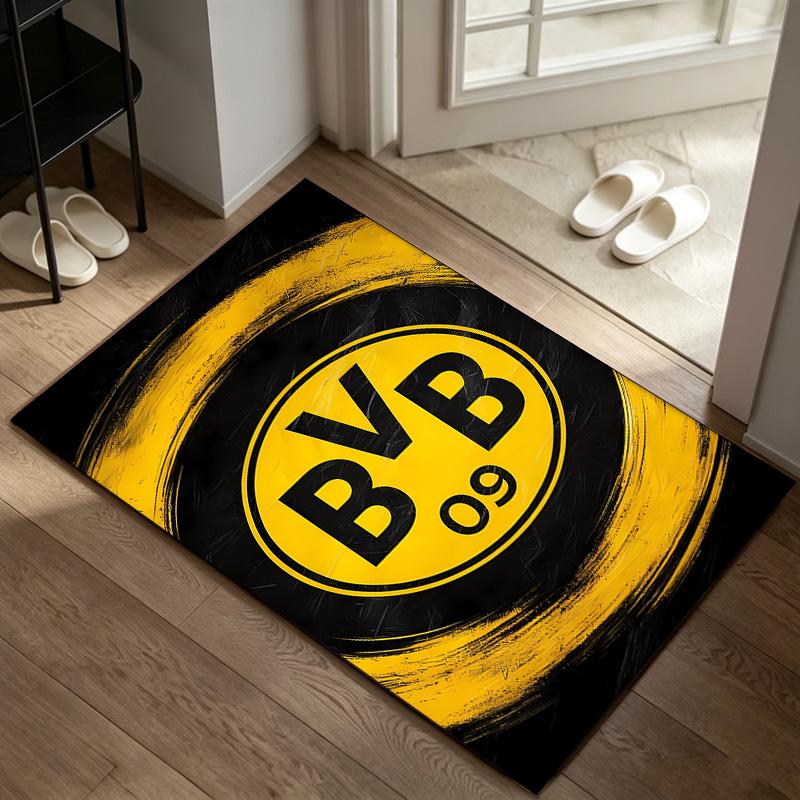 Borussia Dortmund A rug suitable for office chair areas living rooms and computer desks perfect for home offices and an ideal holiday gift