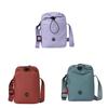 Nylon Vertical Phone Bag For Women With Drawstring Closure And Mobile Pocket