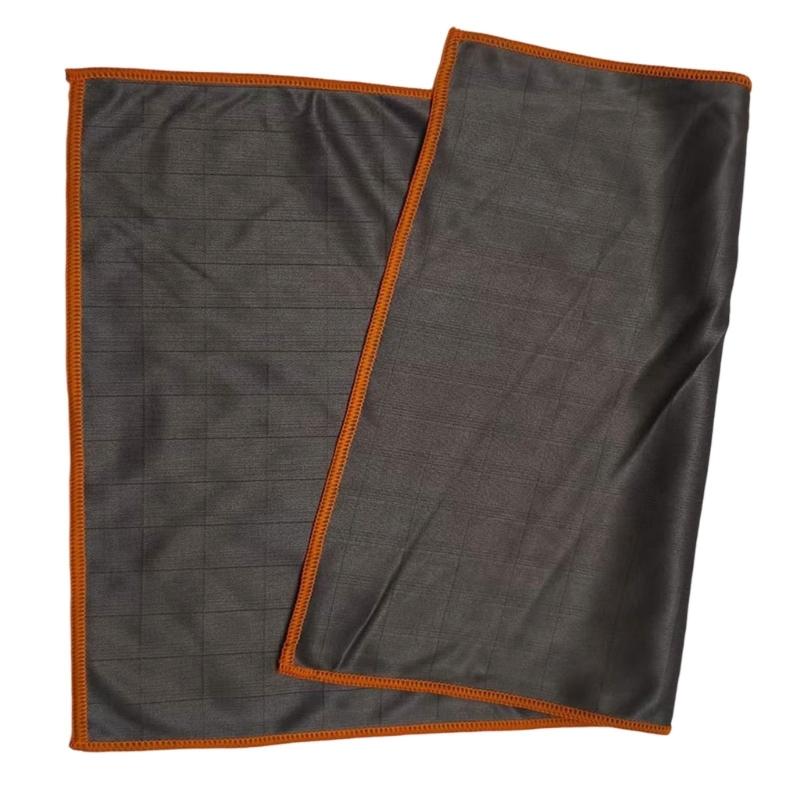 3Pcs Super Absorbent Carbon Fiber Microfiber Cleaning Cloth For Car Glass Kitchen Surfaces No Residues Polishing Towel