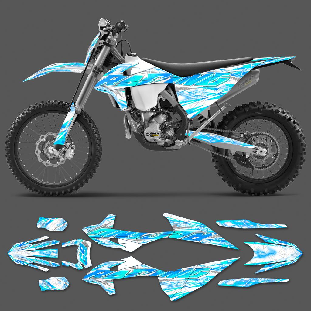 PowerZone Für KTM EXC EXC-F 2020 2021 2022 2023 150 200 250 300 350 450 500 Grafiken Aufkleber Für 2019-2022 SX SXF 0223