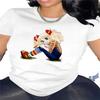 Spot Women's Summer T-Shirt Printed Fashion Casual Cute Short Sleeve Women's Eye Printed Short Sleeve T-Shirt