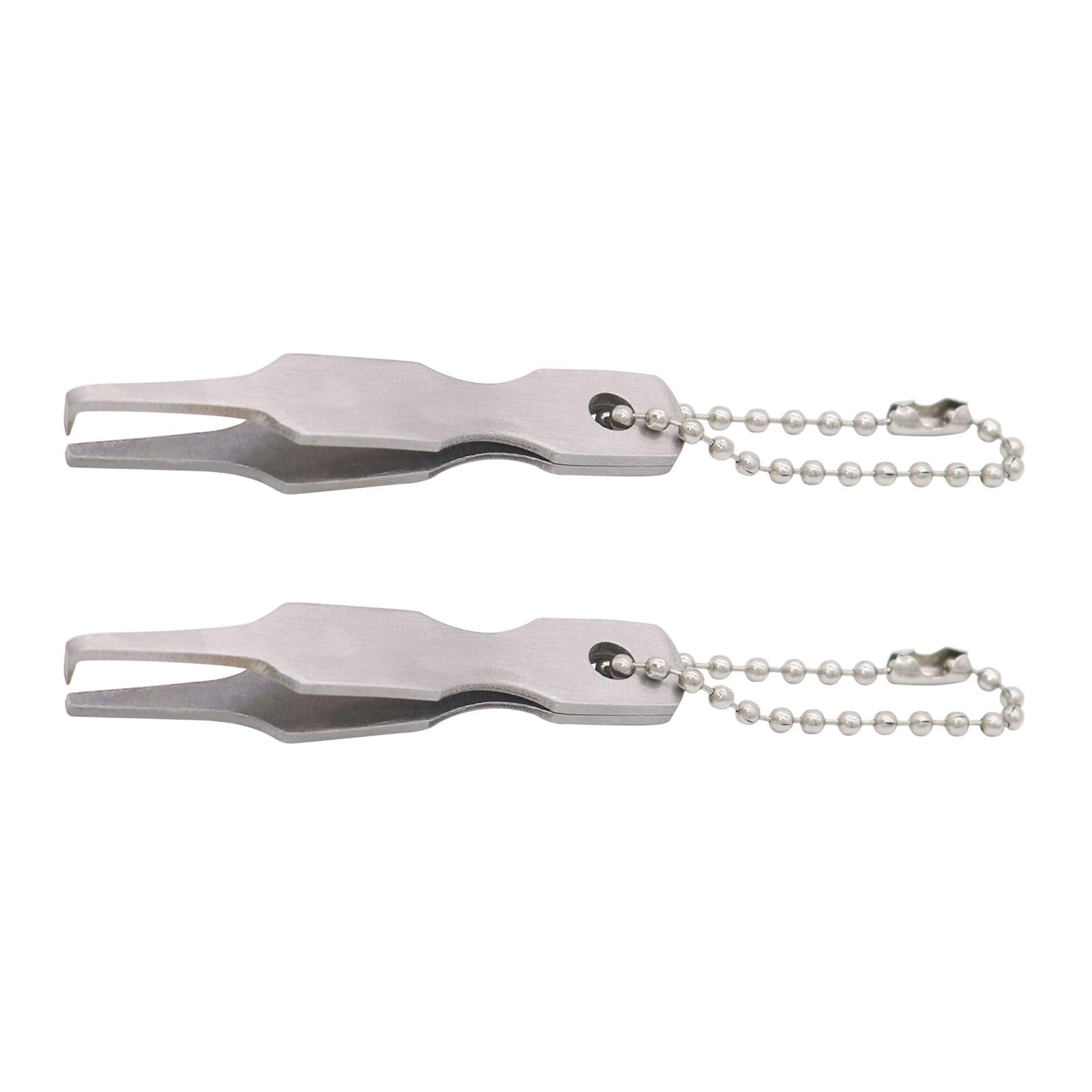 

2 шт. быстроразъемных инструмента для открывания колец, пинцеты для рыболовной лески, плоскогубцы с двойной петлей, рыболовные снасти, плоскогубцы для рыболовной лески серебряный