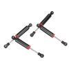 RC Shock Absorber Damper Internal Spring 100mm 4Pcs CSSCX10 1/10 RC Crawler Car (Svart)