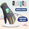 Dinosaur Pattern Children's Mittens Windproof Kids Cycling Gloves  Winter Activities
