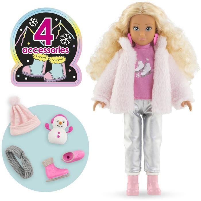 Poupée mannequin - COROLLE - Valentine a la Montagne - 28 cm - 4 accessoires - des 4 ans