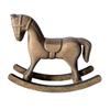 Wooden Rocking Horse Decoration Ornament Wooden Horse Statue Decoration for Living Room Bookcase Bedroom Desktop Parties