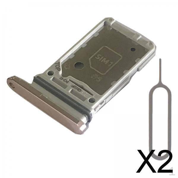 2xDual Sim Card Tray Holder Cell Phone for Samsung S21+Plus 5G Slot