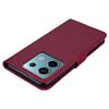 For Xiaomi Redmi Note 13 4G Wallet Phone Case Owl Flower Imprinted PU Leather Cover