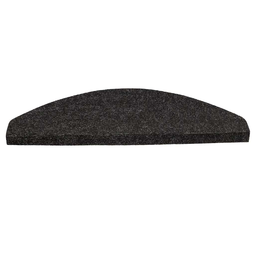 Self Adhesive Stair Mats 10 Pcs. Anthracite 65x22.5x3.5 Cm