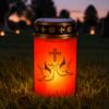 AA Battery Powered Eternal Lamp Solar Powered DIY Assembly Kit Memorial Grave Light  Yard