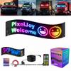 LED Flexible Car Display - USB Bluetooth App-Enabled Soft Screen Advertising with Devil Eye Effect