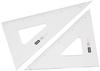 Uchida Drawing Instrument Triangle 24cm X with (Uchidaseizuki) Ruler, 2mm, Scale, 1-809-2402