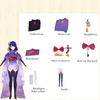 Impact Raiden Genshin Ei Baal Beelzebul Cosplay Kimono Female Costume Party Gift