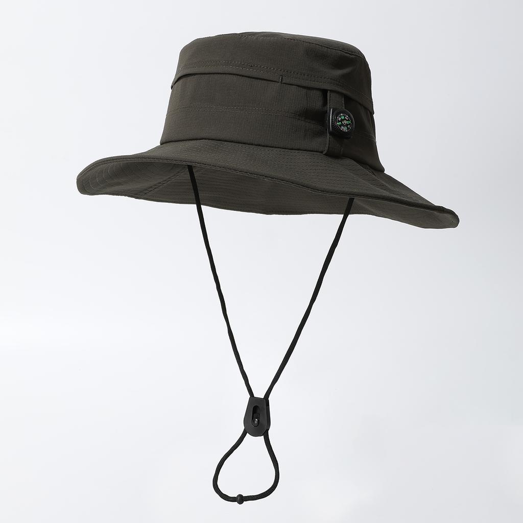 Quick-drying Wide-brimmed Sunshade and Windproof Casual Fisherman's Hat, Outdoor Camping, Mountain Climbing, Hiking and Fishing