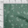 oneOone Cotton Flex Forest Green Fabric Christmas Feather Craft Projects Decor Fabric Printed By The Yard 40 Inch