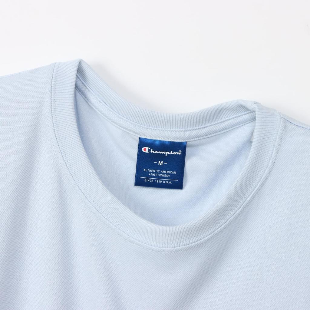 Champion Sports Short Sleeve Crew UV Heat Script Logo Embroidery Women's T-Shirt, CW-BS310-797-L, Neck, Quick-Drying, Stretch, Protection, Shielding,