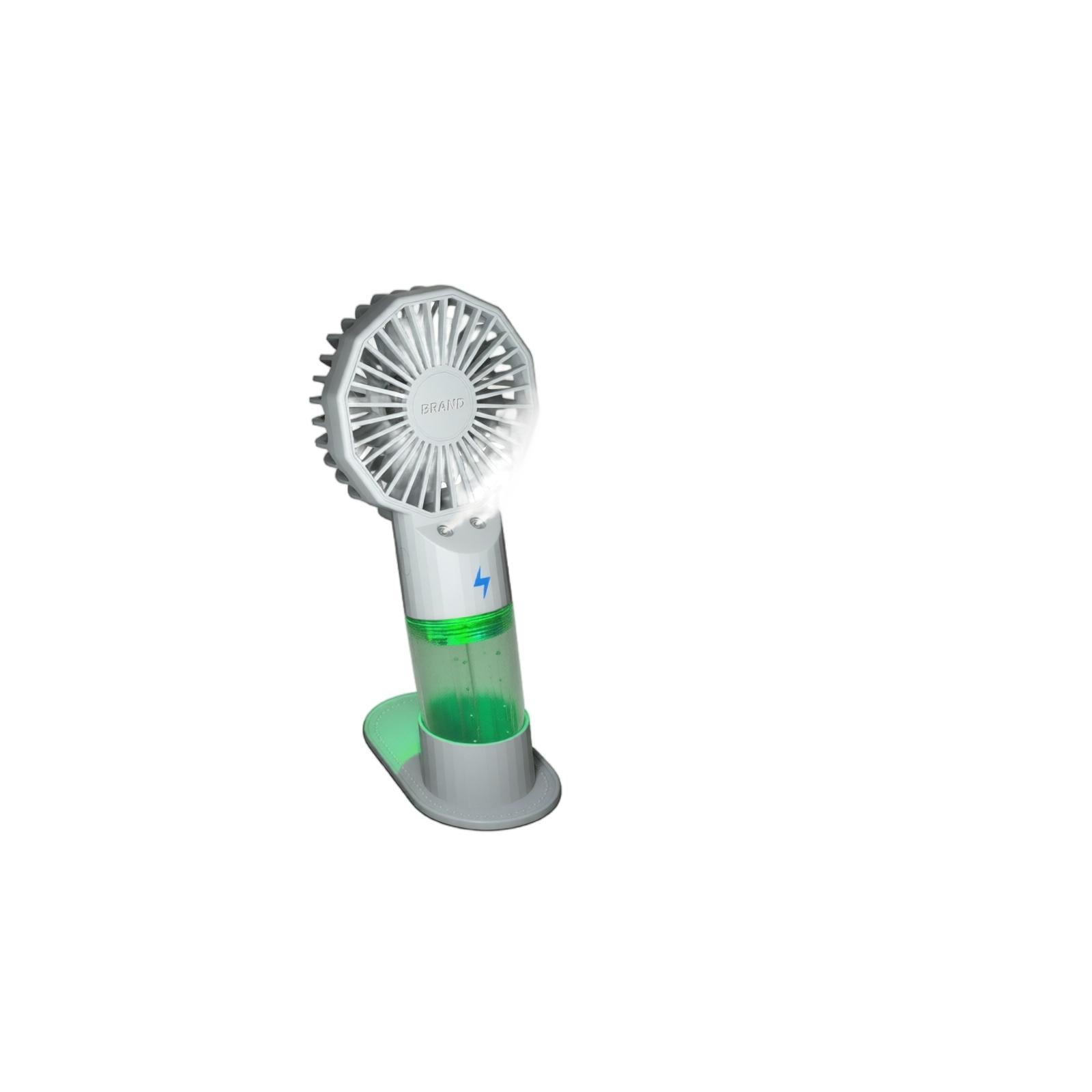 Portable Dual Nozzle Mist Handheld Fan Efficient Operation Rechargeable Design for Personal Indoor Outdoor Use One Size белый