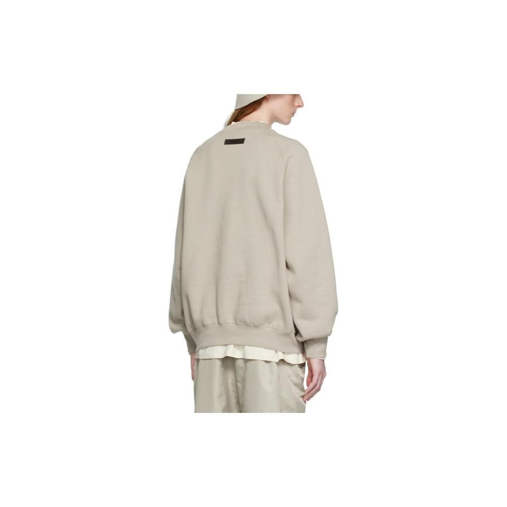 Fear Of God Essentials Smoke Solid Color Crewneck Pullover Long Sleeve Fleece Sweatshirt Women sweatshirt Smoke-Gray FOG-FW22-070