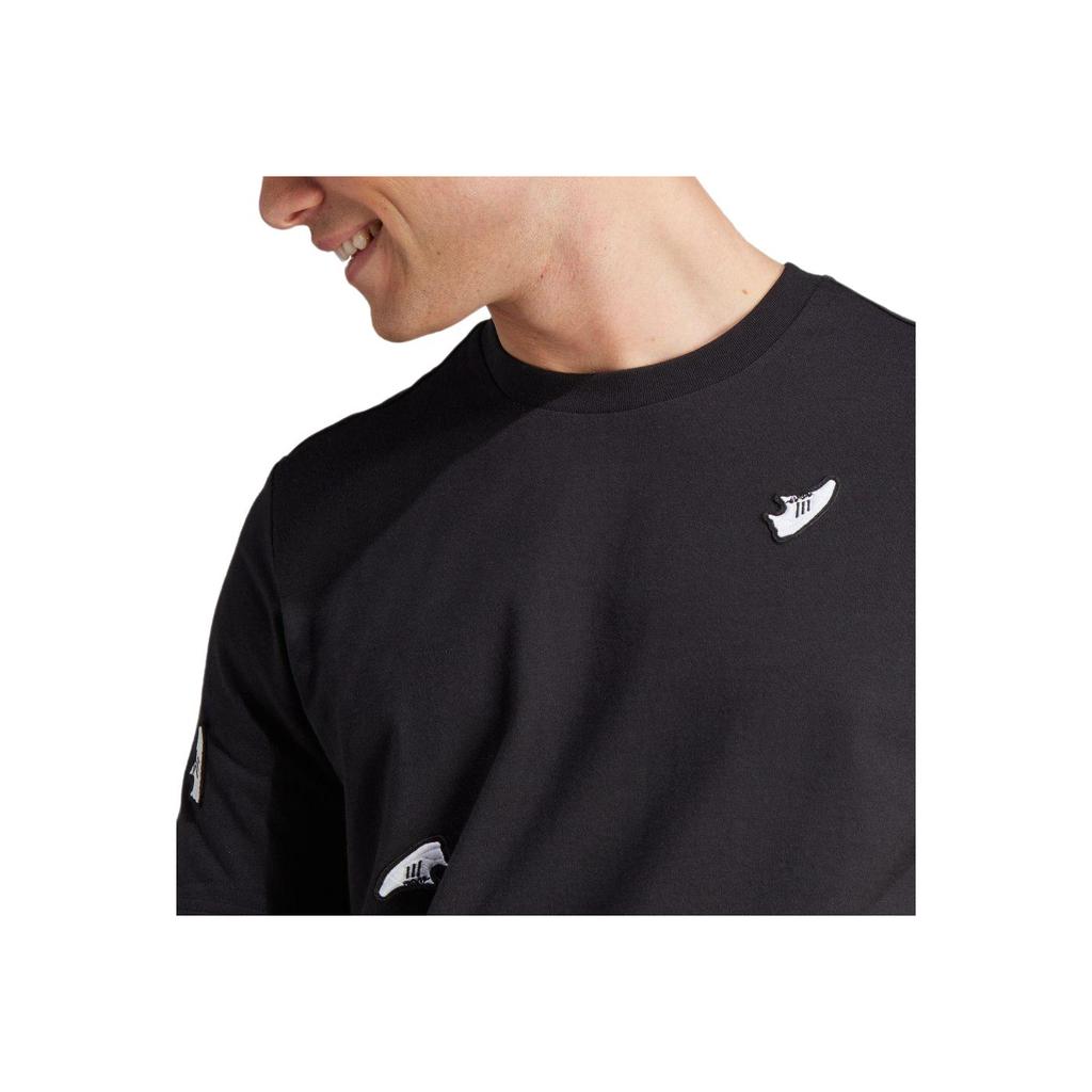 Adidas Originals Round Neck Printed Short Sleeve T-Shirt Men Tops Black IL5384