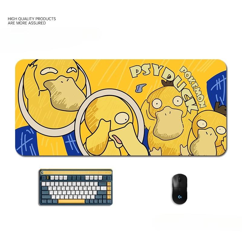 High Definition Psyduck Printed Mouse Pad Animation Cartoon Cute Boys/ Girls Desk Pad Office Computer Keyboard Pad Table Mat