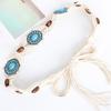 DIY Bohemian Wooden Bead Waist Rope Braided Tassels Belt Ethnic Style Belts
