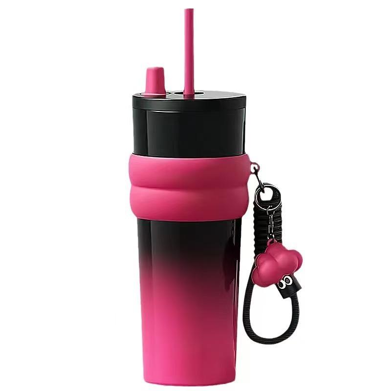 Термокружка Биг Мак для девушек высокая ценность большая емкость ледяная кружка кружка для воды новая кружка с трубочкой 710