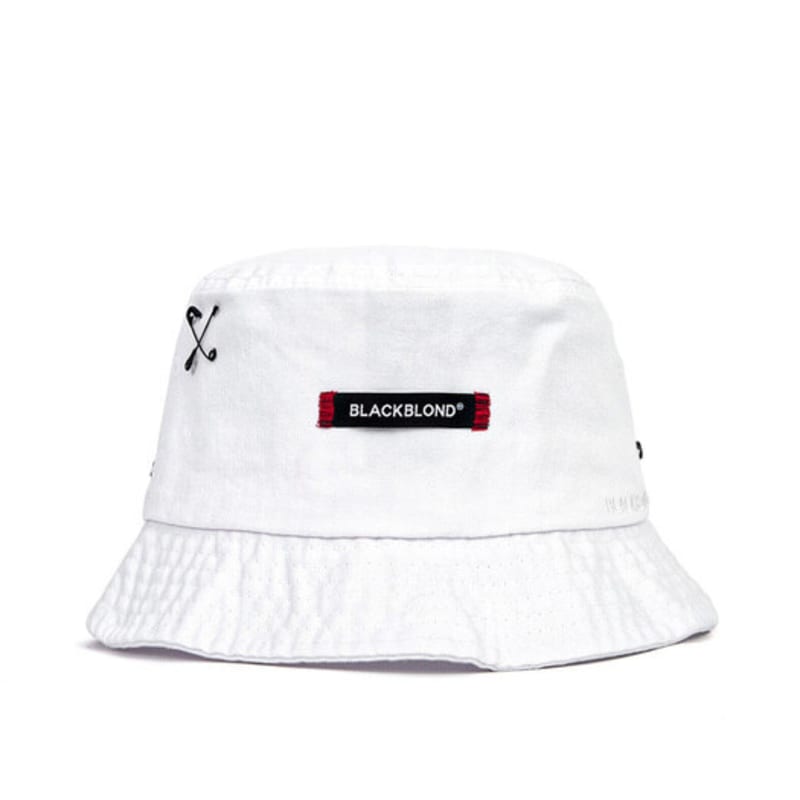 BLACKBLOND BBD Disorder Patch Bucket Hat (White)