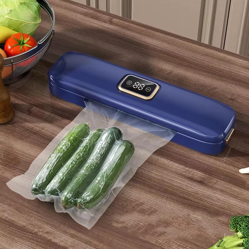 Domácí vakuová balička 1ks Malá automatická balicí těsnicí stroj na potraviny Suchý a mokrý Kompresor čerstvosti Těsnicí stroj