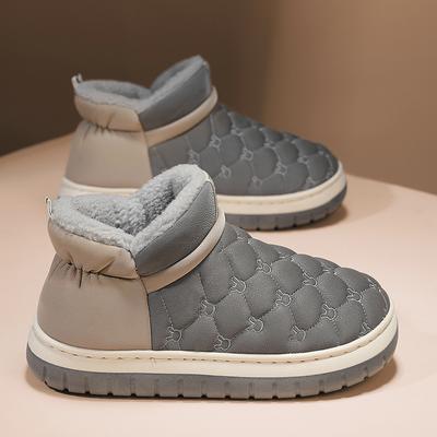Nowe Modne Zimowe Bawełniane Buty dla Mężczyzn Ciepłe Wodoodporne Śniegowce Casualowe Skórzane Botki do Kostki dla Mężczyzn Gruba Podeszwa Wsuwane Buty