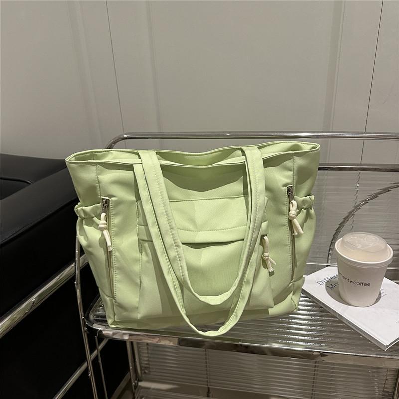 Canvas Bag For Women, Large Capacity, Versatile, Casual Shoulder Bag, Nylon Bag, Class Commuting Tote Bag