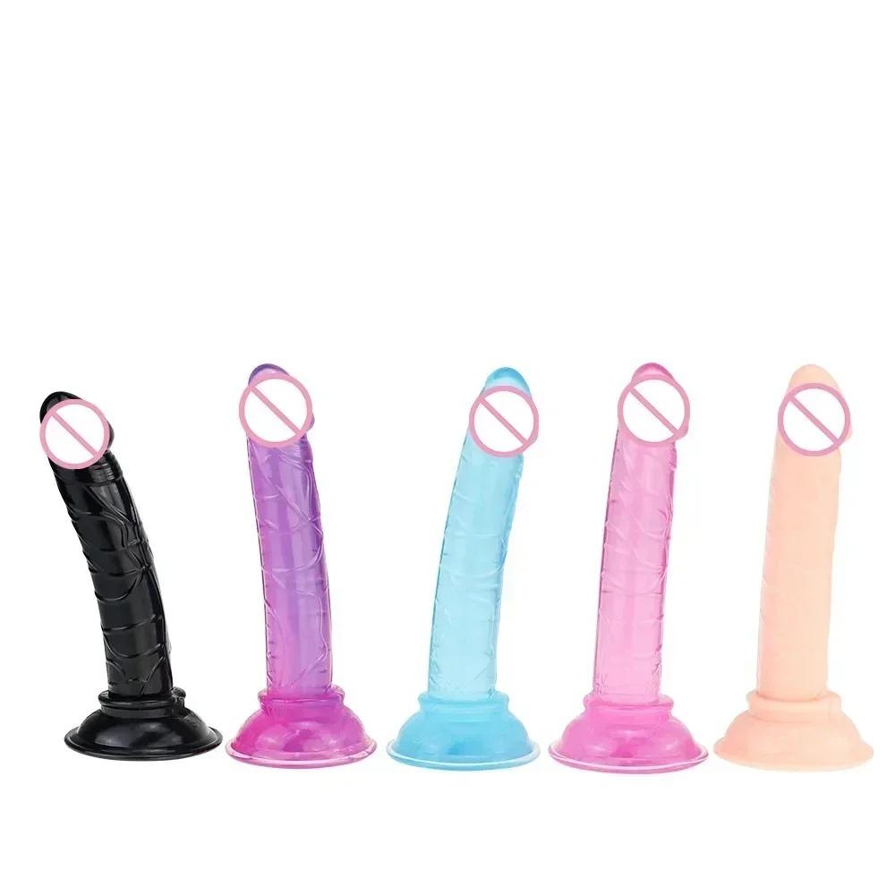 Dildos Vibrating Penetration Strap On Dildo No Vibrator Sex Toy For Women Silicone Sexy Penis Anal Butt Plug Sex Shop