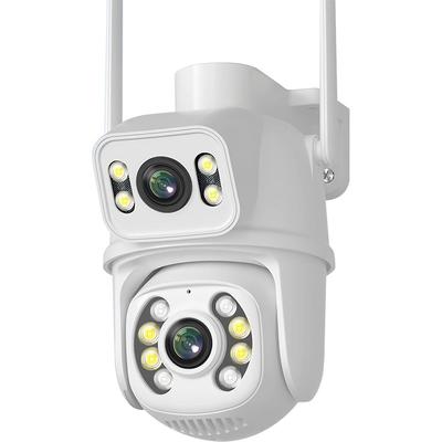 Nová 8MP EU 4K duální čočka WIFI PTZ IP bezpečnostní kamera v reálném čase Duální obrazovka Ai Auto Tracking Body Detection Venkovní vodotěsný CCTV video dohled