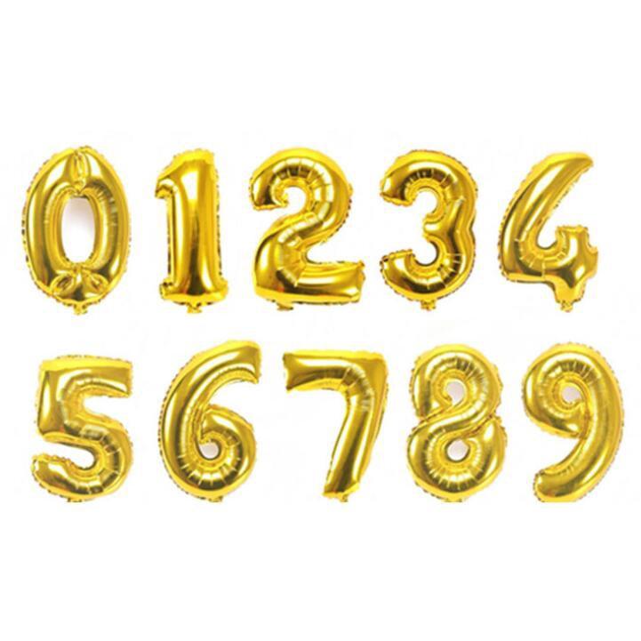 

Воздушный шар из алюминиевой фольги с буквами алфавита, 16 дюймов, цифровой воздушный шар из алюминиевой фольги 0-9 1 золотой