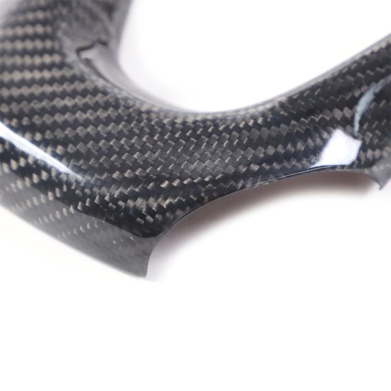 Real Carbon Fiber For Mercedes-Benz Smart Fortwo 451 2009-2015 Car Steering Wheel Cover Trim Car Interior Accessories 1PCS L/RHD
