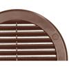 Grille d'aération - KOTARBAU - Ronde - Fi 100 mm - Marron - Moustiquaire
