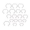 Transmission Oil Cooler Line Clips 18X 800-801 Quick Connector Clips Durable Replacement Parts Clamp Device 3 Different Size