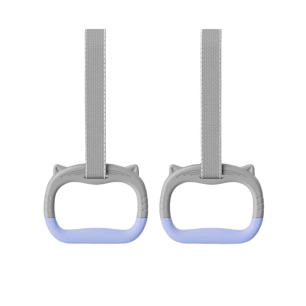 Durable Gymnastic Rings With Straps Fitness Exercise Ring Pull Up Bar  Gymnastics Equipment серый