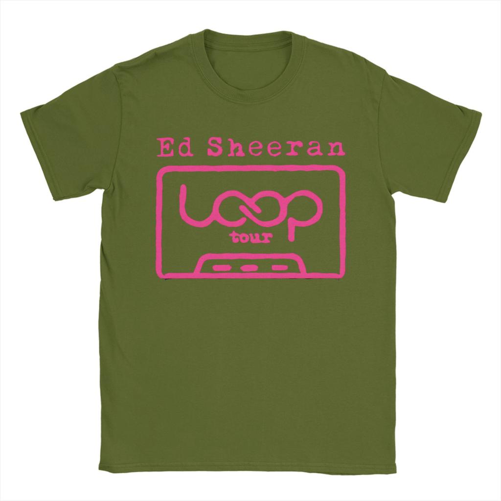 Ed Sheeran Loop Tour Tshirt Beach Cotton T Shirts For Man Novelty Design Tee Shirt Shortsleeved Y2k Fun Top Tees