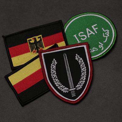 German Clump Speckled Camouflage ISAF Afghanistan Velcro Tactical Embroidery KSK Armband Parka Morale Badge