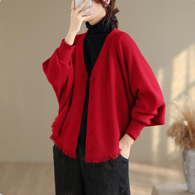 knitted vintage causal loose Spring autumn winter woman cardigan sweater for women sweaters clothes