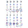 1/3pcs Christmas LED Sucker Lamp Multicolor Light Up Hanging Christmas Decoration Battery Operated for Xmas Tree Fireplace Decor