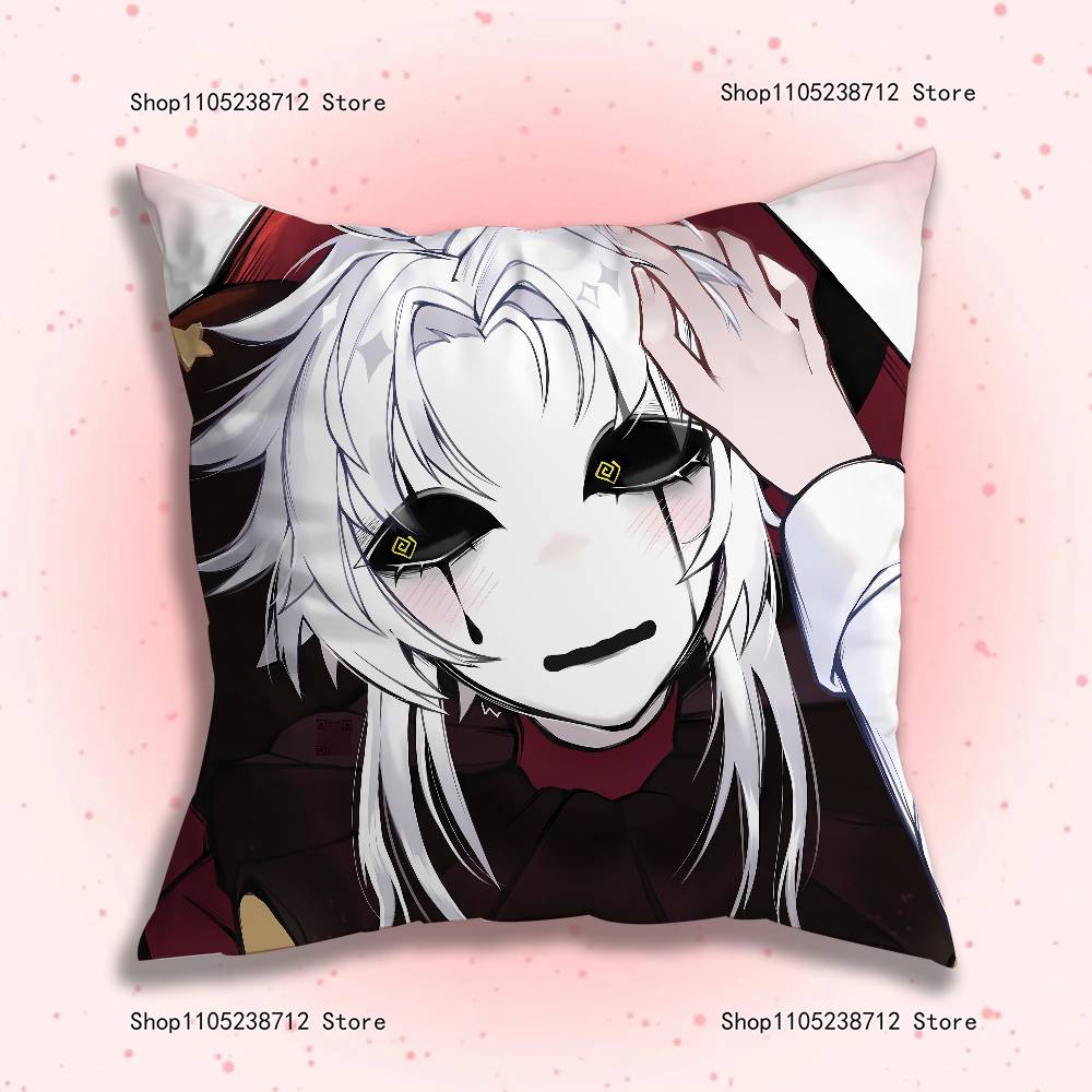 F-Freak P-Pierrots Circus Pillowcase Pillowslip Cushion Plush Boy Girls Cartoon Anime Kawaii Decoration Kids Birthday Cute Gifts