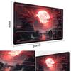 MTG Playmat Size 24 X 14 Inch, Free Storage Bag, Non-Slip Printed Backing, Perfect for Card Game Enthusiasts, TCG Playmat (Includes Zone, Blood Moon S
